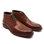 Floris van Bommel geklede bottine cognac leder 50141-23